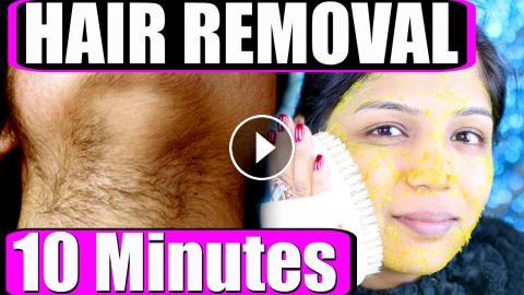 In 10 Minutes How To Remove Facial Hair Permanently At Home |  SuperPrincessjo