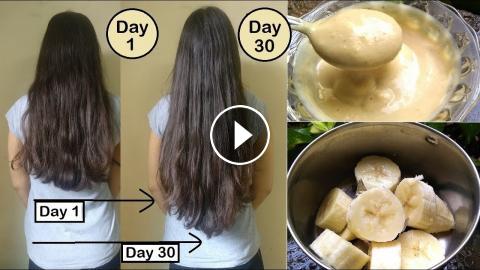 Grandma's Secret Recipe for Double Hair Growth & Thick Hair - Banana Hair  Mask for Long Hair