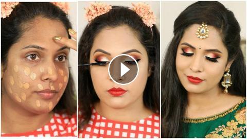 Indian Wedding Guest - EID Makeup Tutorial| Step by Step for Beginners in  Hindi | Shruti Arjun Anand