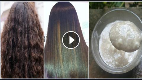 Permanent Hair Straightening at home All Natural Ingredients, Banana hair  mask for Silky smooth hair
